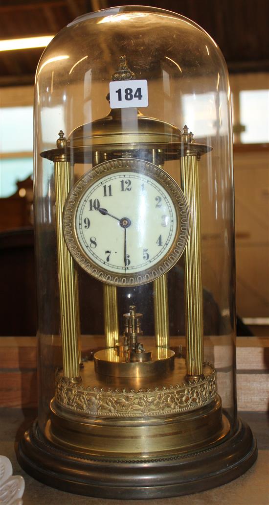 Clock under glass dome